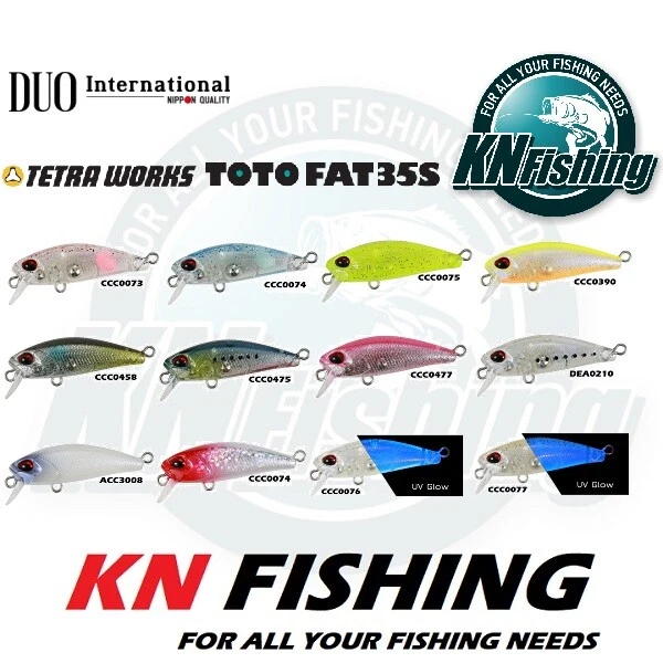 DUO "TETRA WORKS TOTO FAT 35S" 2.1gr Light Rock Fishing Spinning Lures