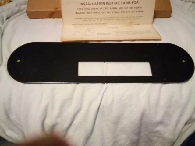 Vintage Craftsman Dado/Molding Head Insert for Table Saws Model #29959 2