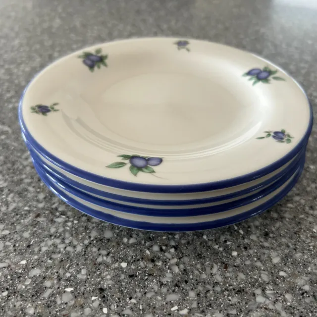 Royal Doulton Everyday Blueberry China Tea Plate 16cm x 4 Very Good Condition