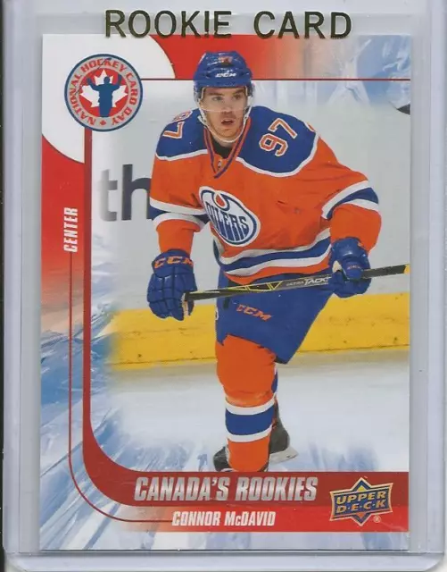 2015-16 Upper Deck UD Connor McDavid Rookie Card RC #6 NHCD (Oilers) Mint