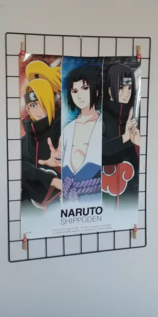 RARE NARUTO SHIPPUDEN 15" x 21" Official Poster Deidara/Sasuke/Itachi Uchiha