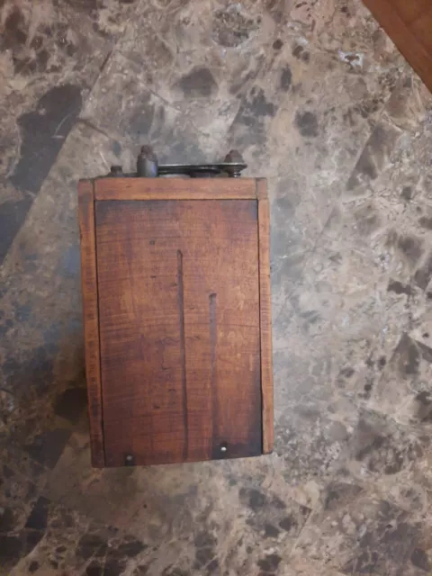 Antique Ford Model T Ignition Coil Battery Wood Cased Box