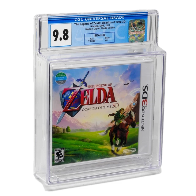 THE LEGEND OF Zelda Ocarina of Time 3D CGC 9.8 A+ Sealed World Edition