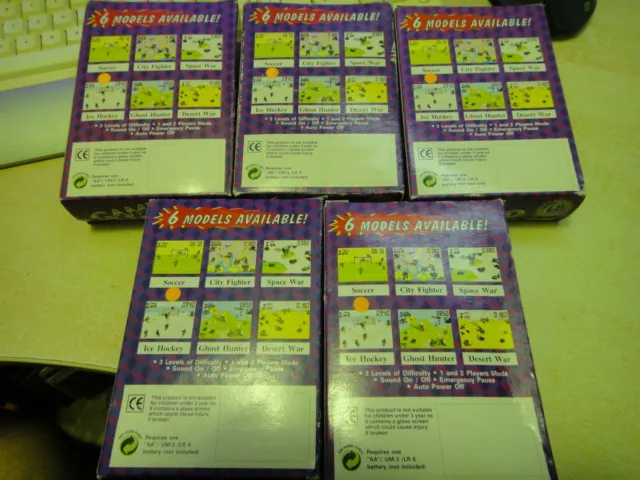 Game Child lote de cinco,5 consolas Lcd Football nuevos todos EN CAJA España 2