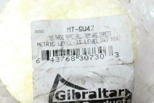 Gibraltar M20 Thread Tapped Ball Level-It Leveling Mount - MT-SW4Z