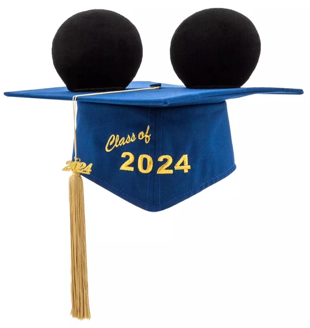 CLASS OF 2024 Graduation Cap & Tassel Mickey Ears NWT. Great for Grad