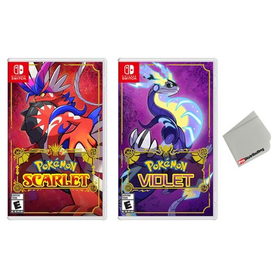 POKEMON SCARLET POKEMON Violet - Nintendo Switch with Microfiber 