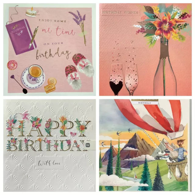birthday cards from LING DESIGNS  VARIOUS SIZES (G1)