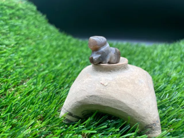 Old antique Animals Figures carved bead From Ancient Pyu City states Burma