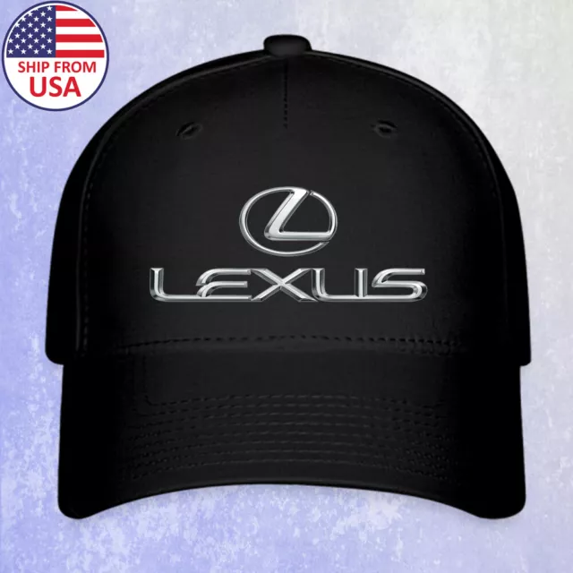 Lexus Car Racing Auto Logo Black Hat Baseball Cap Size S/M-L/XL