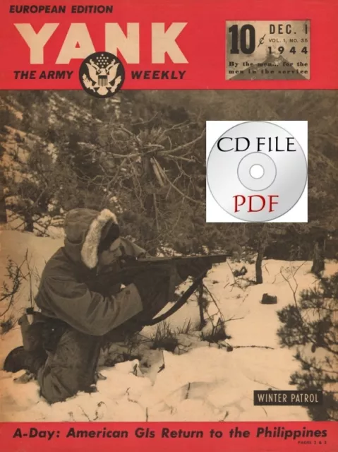 *CD File YANK European Ed 1944 GIs in Philippines Aachen Po Valley Front Leyte