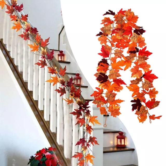 Autumn Decoration Simulation Vine  Halloween Thanksgiving Autumn Maple Vine