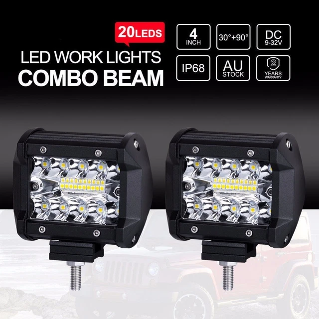 UTV 60 W Pod Barra Combo Spot Alluvione Fuoristrada Lampada Nebbia LED Barra Luce LED Luce di Lavoro LED