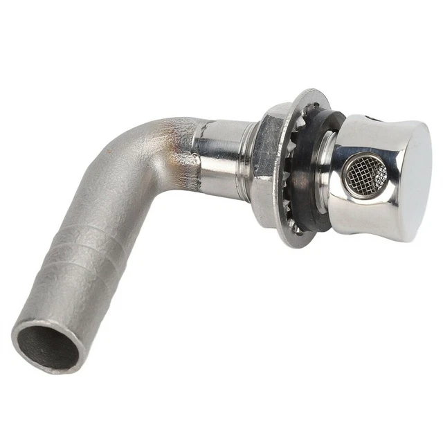 Marine City Sfiato Serbatoio Carburante 90° In Acciaio Inox 304 – Per Tubo 5/8″ – Testa Rotonda Rimovibile