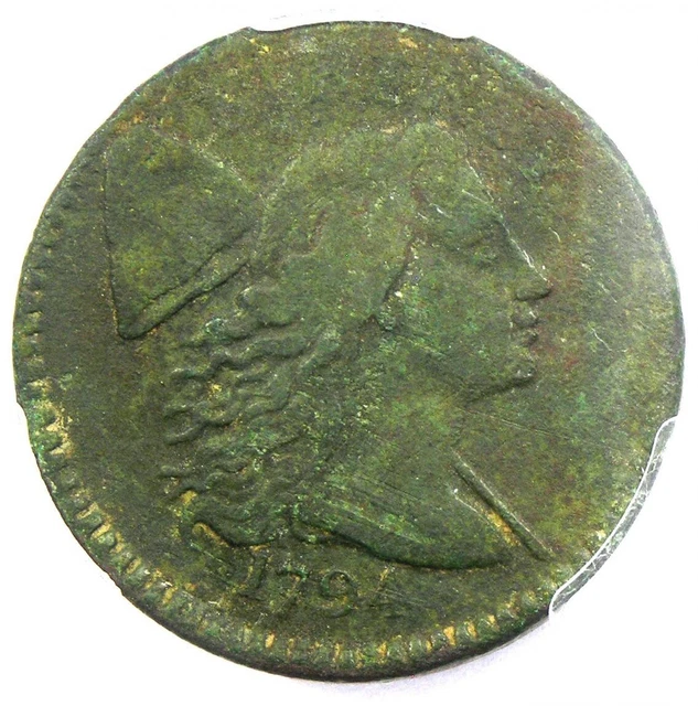 1794 Liberty Cap Large Cent 1C Coin S-65 - Certified PCGS Fine Details - Rare