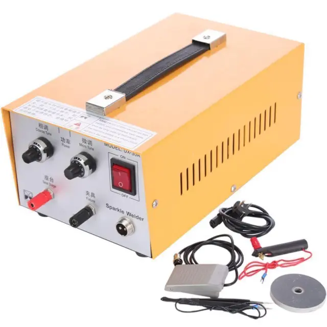 30A Pulse Sparkle Spot Welder 200W Jewelry Welding Machine Gold Silver Platinum