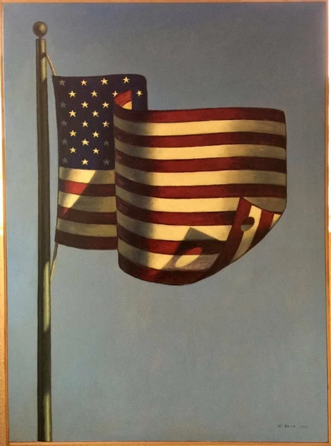 Américain Tissu Agitant Drapeau, En Tissu Drapeau Texture Arrière-plan