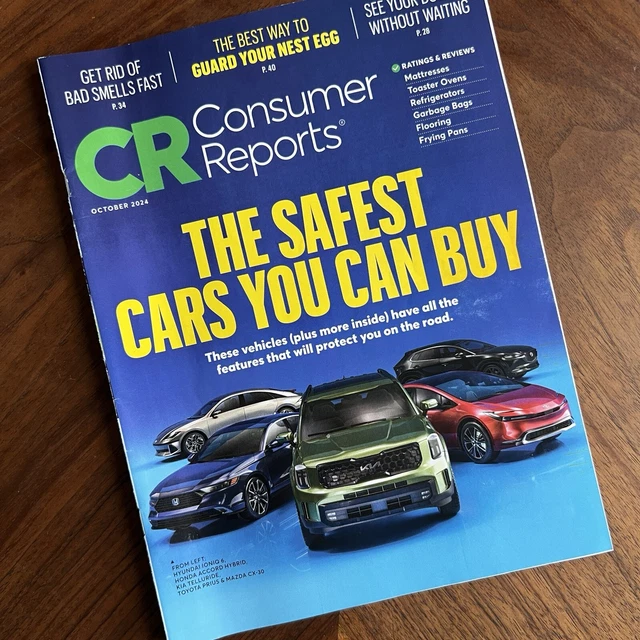 CONSUMER REPORTS 2024 Safest Cars You Can Buy Oct Issue Buying Guide ...
