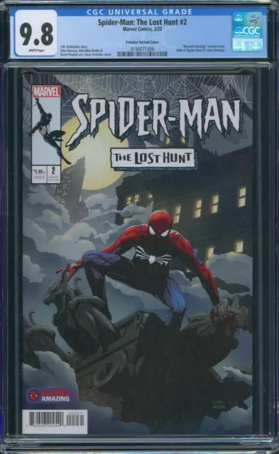 Spider-Man The Lost Hunt #2 CGC 9.8 Web of Spider-Man 1 Homage Cover Marvel 2023