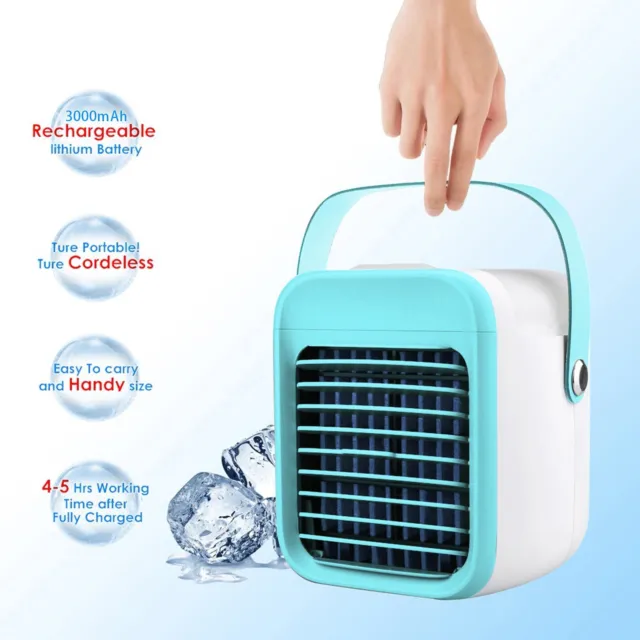Portable Air Conditioner Fan, Rechargeable Evaporative Air Conditioner Fan