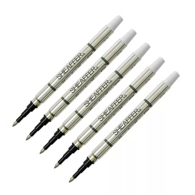 5 Genuine Sheaffer Classic Prelude Rollerball Pen Refills, Black Medium