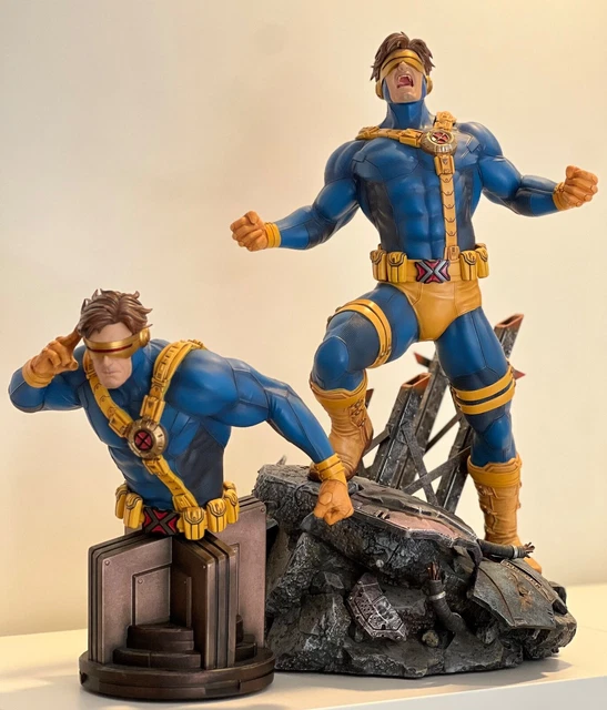 Statue Marvel Cyclops X-Men Par Alavi - Résine 30cm - Édition Limitée 450 Ex - Neuf Boîte