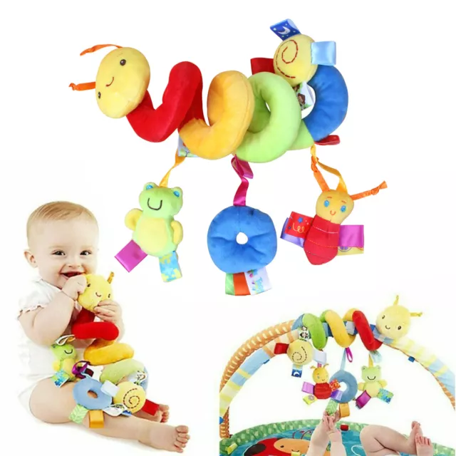Baby Spiral Stroller Car Seat Travel Lathe Hanging Activity Toys Rattles Toy