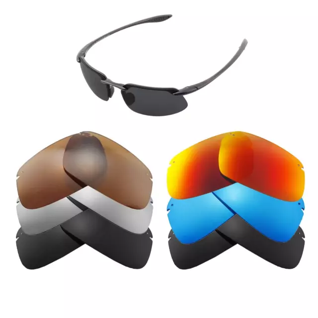 Walleva Replacement Lenses for Maui Jim Kanaha Sunglasses-Multiple Options