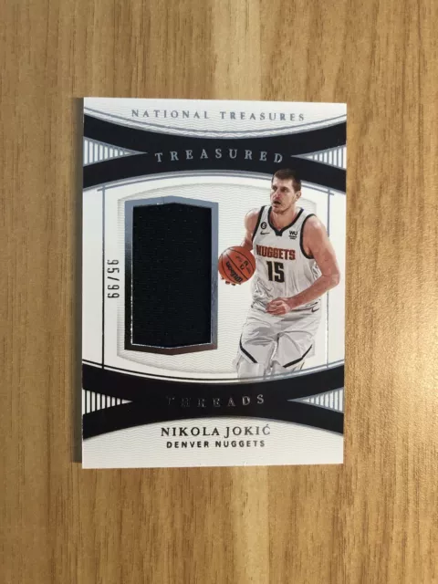 22-23 NBA Panini National Treasures Jersey Nikola Jokic /99 Denver Nuggets MVP