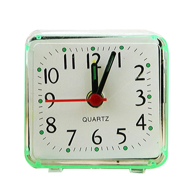 Battery Powered Home Travel Beep Bedside Alarm Clock Easy Setup Quartz Movement