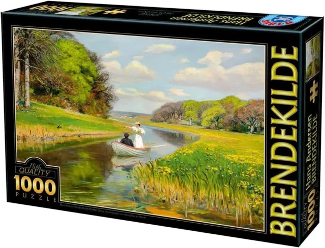 1000 Piece Jigsaw Puzzle D-Toys72795-BR01 Brendekilde: Spring. A Young Couple in