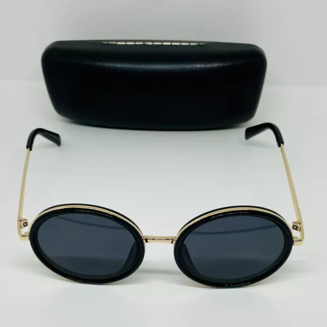 John Lennon Sunglasses & Sean John Case 100% UV Protection Black - Gold