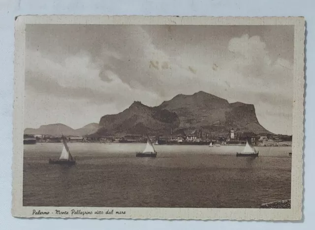 98215 Cartolina - Palermo - Monte Pellegrino visto dal mare - VG 1941