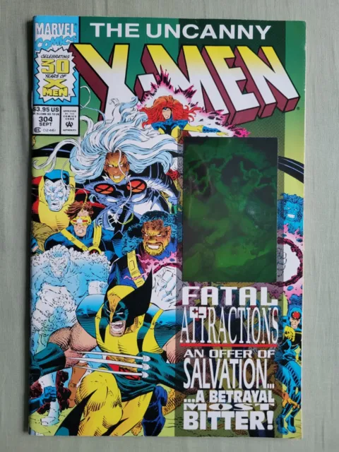 Uncanny X-Men Vol. 1 #304 (Hologram Wrap Cover; Fatal Attractions; Newsstand)