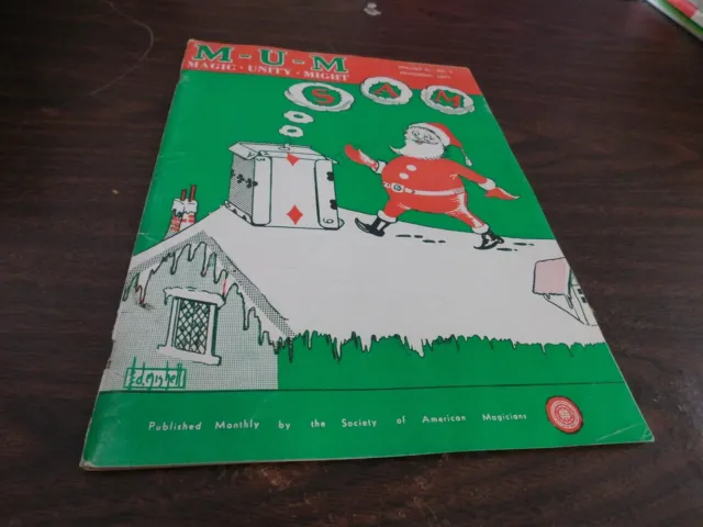 MUM Magazine Magic Unity Might Magician December 1971