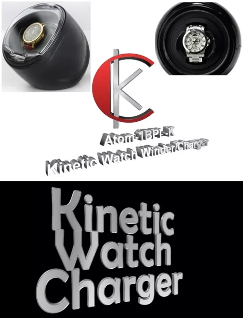 Single Display Automatic KINETIC Watch Winder/Charger model: Atom-1BPL-K/WPL-K