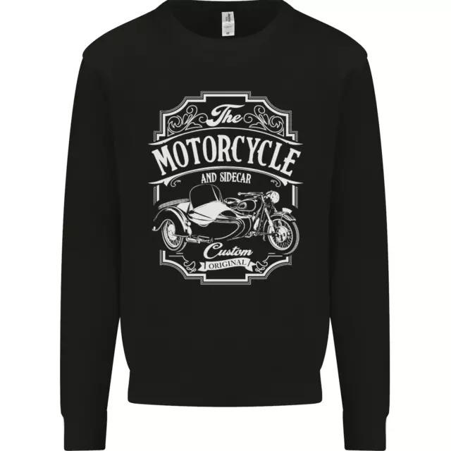 Felpa Maglione Moto e Sidecar Biker Moto da Uomo