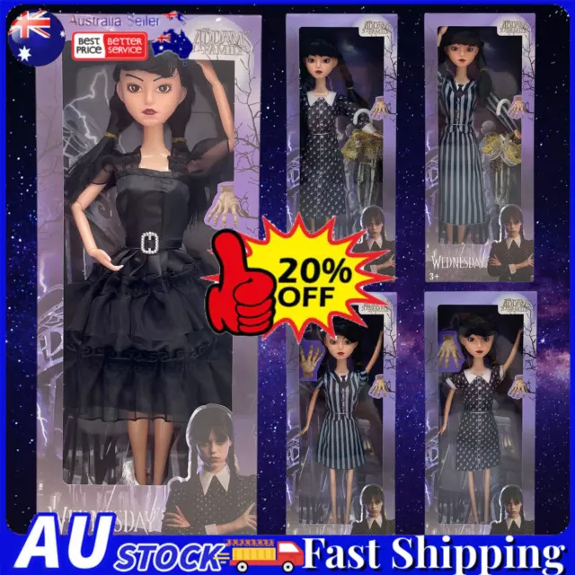 Movie Wednesday Addams Dolls Kid Girl Birthday Gift Birthday Action Figure Toy