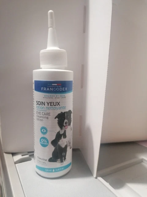 Francodex lozione detergente per occhi per cane e gatto. Igiene occhi 125ml