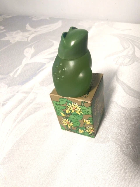 Vintage 1970's Avon "Emerald Prince" Frog Cologne 1oz  Full or Near full NOS?