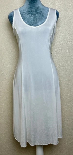 Jones New York Women's White Chemise Full Slip Style# 620338- Women's Large