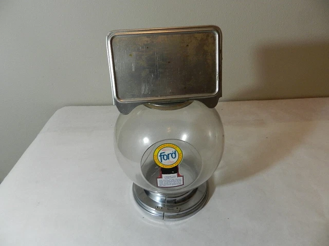 Vintage Ford Gumball Vending Machine Globe- Vintage Vending Machine Part-Nice