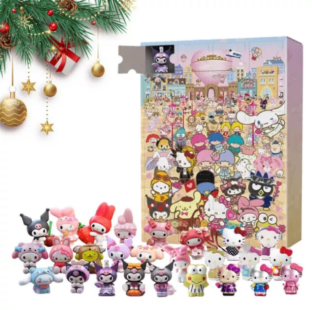 HELLO KITTY 2024 Christmas Advent Calendar Kuromi Countdown 24 Days