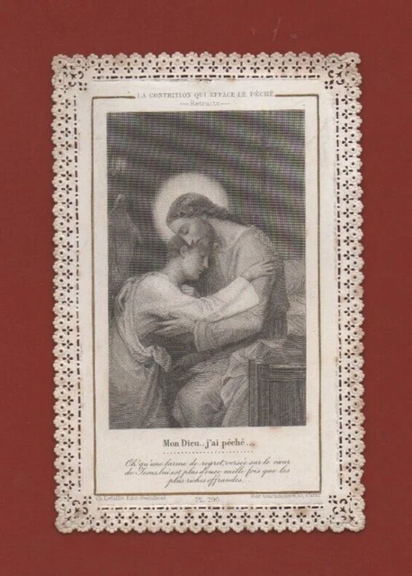 Estampa Religiosa Encaje - Ch. Letaille - Edition Pontificia (I 6202)