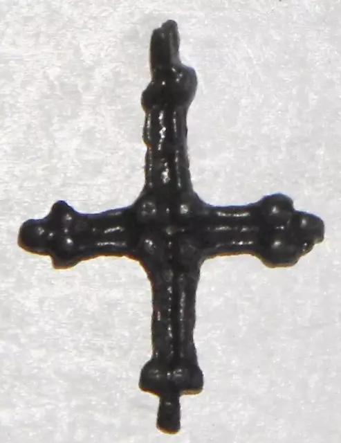 Medieval Norman Period Bronze Cross Crucifix Pendant c.1000 Norse Amulet Viking