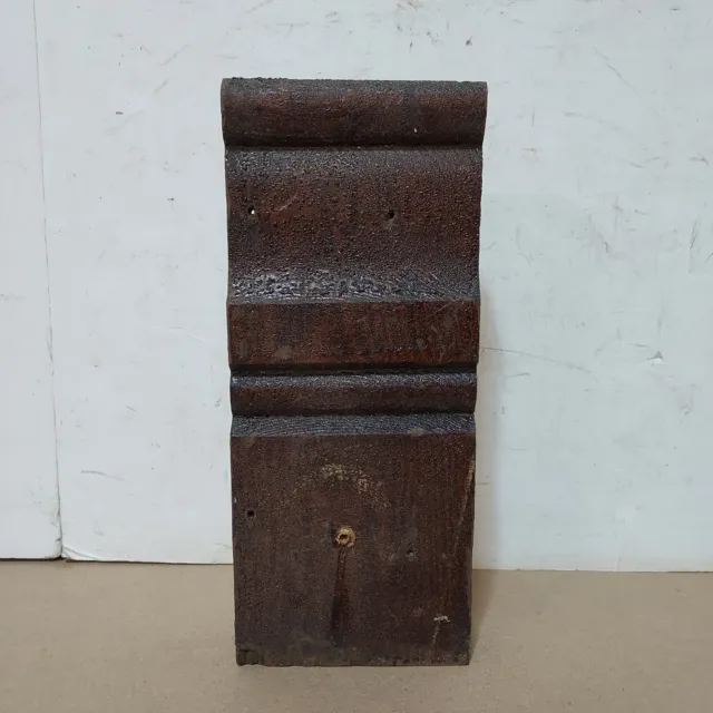 (1) Antique Salvaged Pine Plinth  Wood Trim Baseboard  Door Blocks mop board