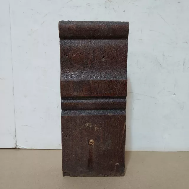 (1) Antique Salvaged Pine Plinth  Wood Trim Baseboard  Door Blocks mop board