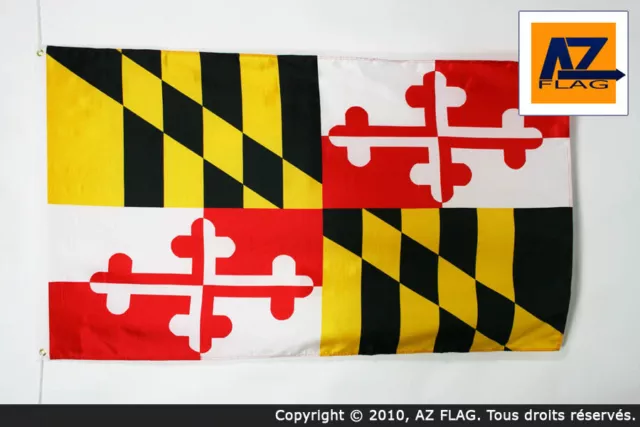 MARYLAND FLAG 3' x 5' - US STATE OF MARYLAND FLAGS 90 x 150 cm - BANNER 3x5 ft L