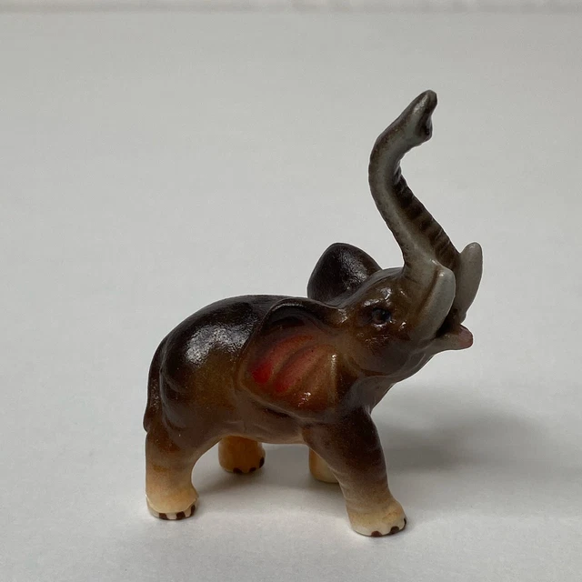 Elephant Bradley Bone China Japan Sticker Trunk Up Excellent