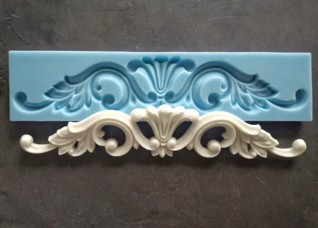 Molde de silicona 35cm para muebles decorativos apliques ornamentados, muebles frontón